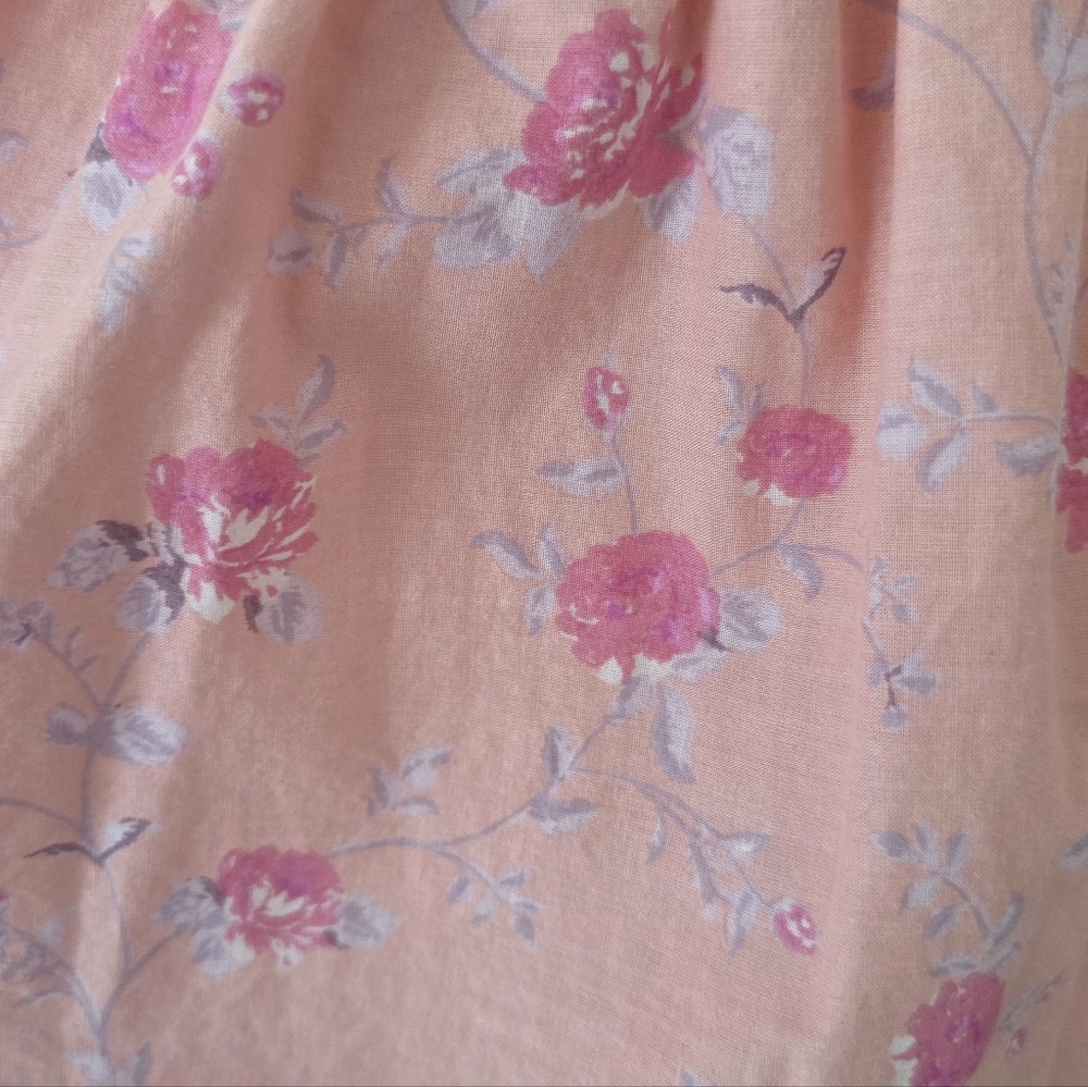 LoveShackFancy Pink Floral Tiered Maxi DressSmocked Tiered L - Picture 9 of 14